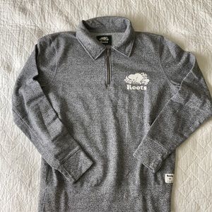 Roots quarter zip sweatshirt